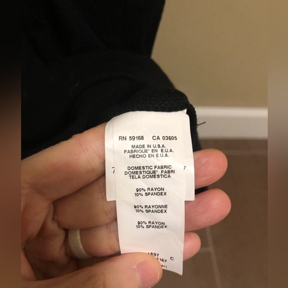 Karen Kane black twist front knee length work dress XS - Picture 5 of 6